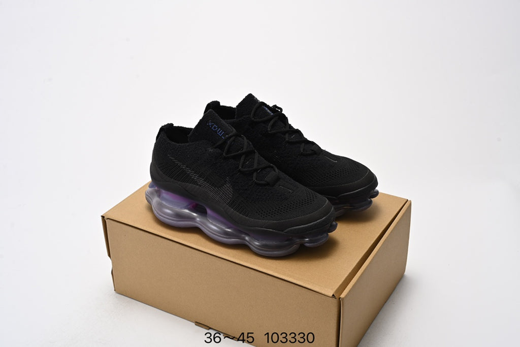 Nike Air Max - Primer plano de la parte superior hecha de Chenille Flyknit innovador.