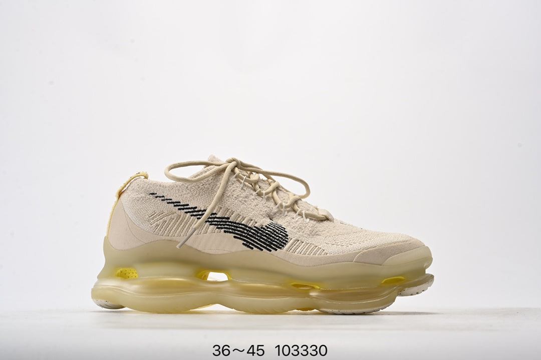 Nike Air Max en colorido, mostrando la nueva tecnología de amortiguación.